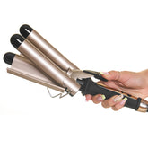 Ondulator Triplu Valuri 28MM LCD GOLD